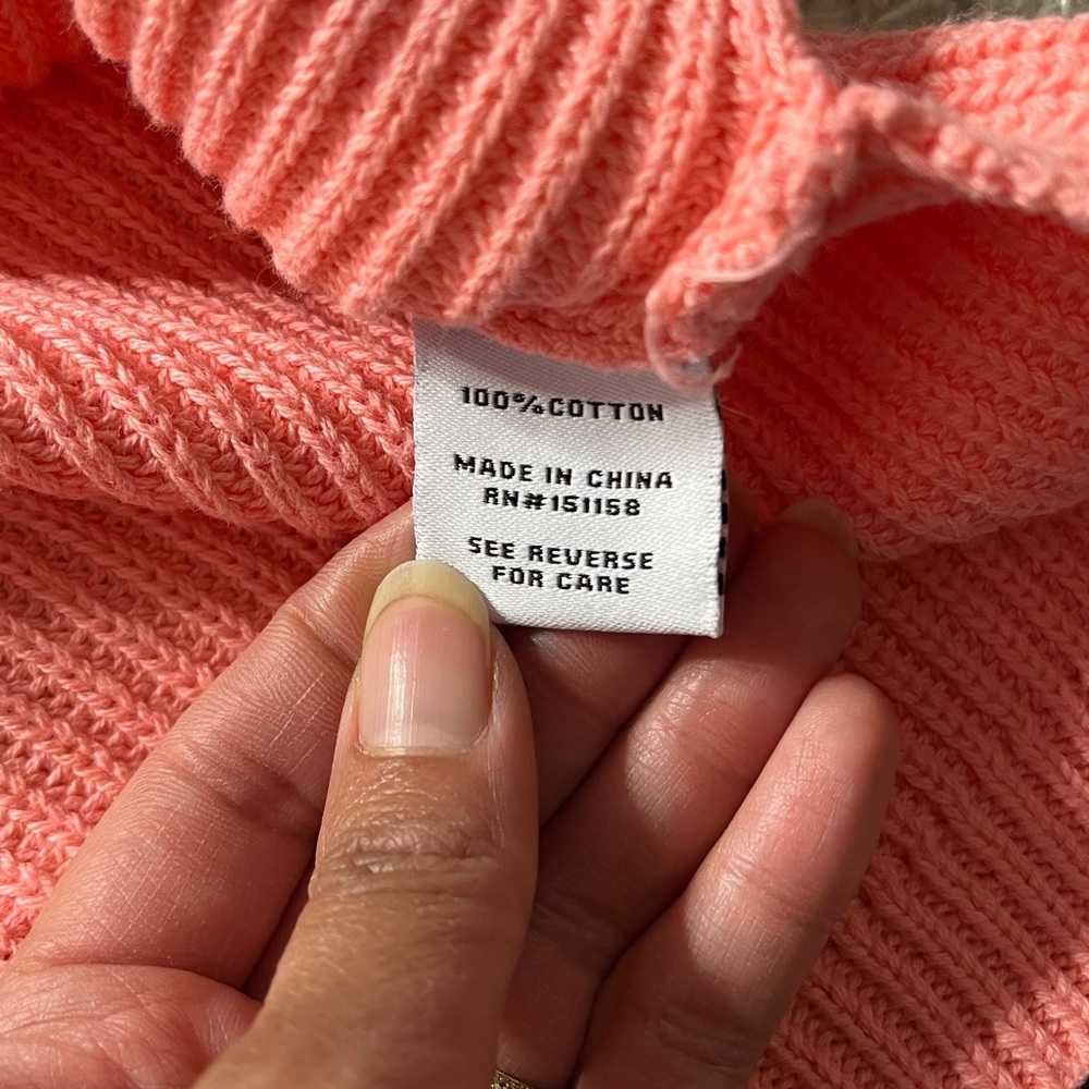525 America size SMALL Emma Coral Crew Neck Sweater - Picture 8 of 12